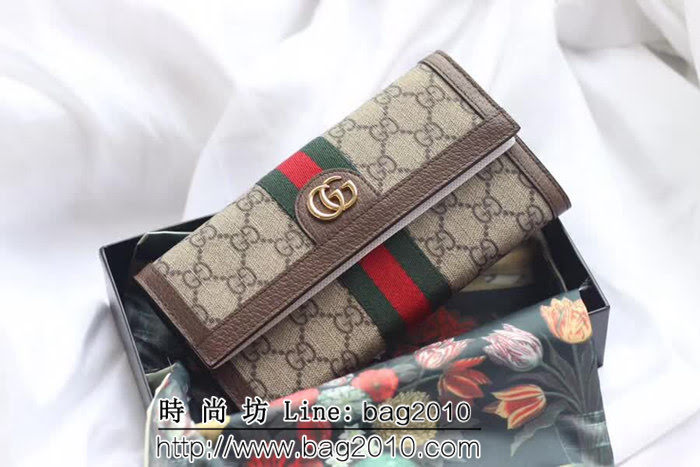 GUCCI古馳 全網獨家供貨 原廠材料 拉鏈長錢包 523154 WTG1818